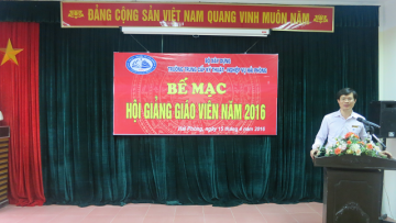 Lễ bế mạc Hội giảng giáo viên năm 2016.